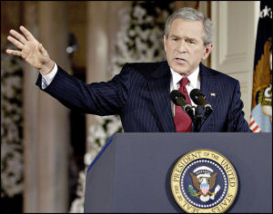 George Bush press conference