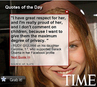 caroline giuliani supports obama