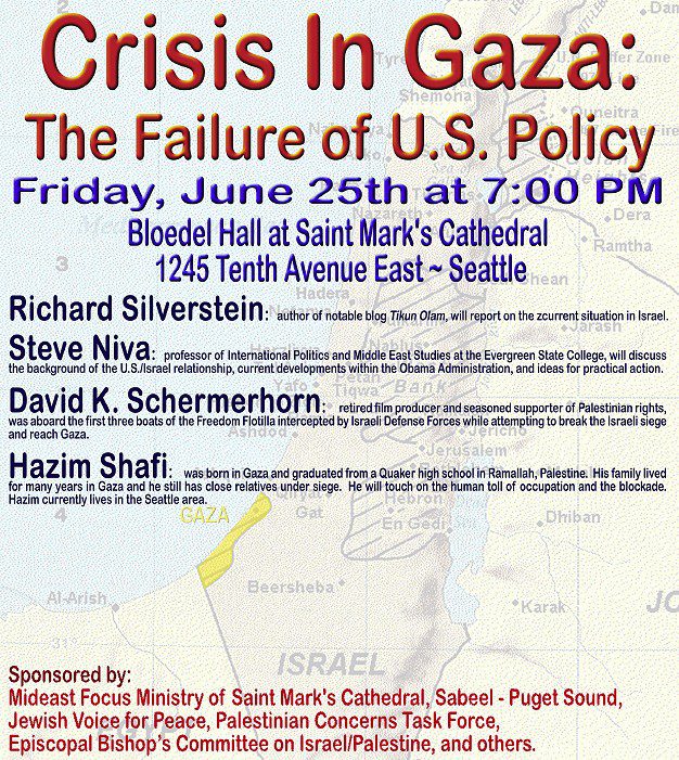 seattle conference on gaza crisis