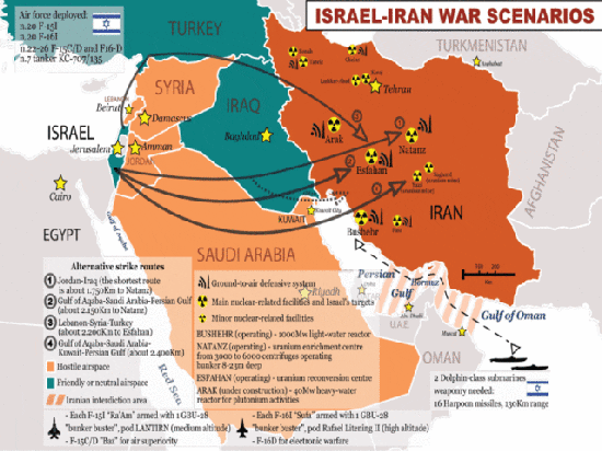 Israel iran war scenario