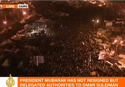 mubarak refuses to resign