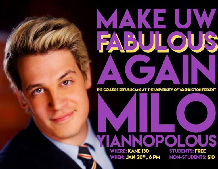 yiannopolous poster uw talk